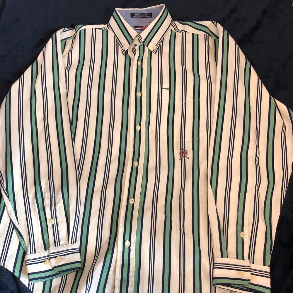 Striped Tommy Hilfiger button down Long sleeve